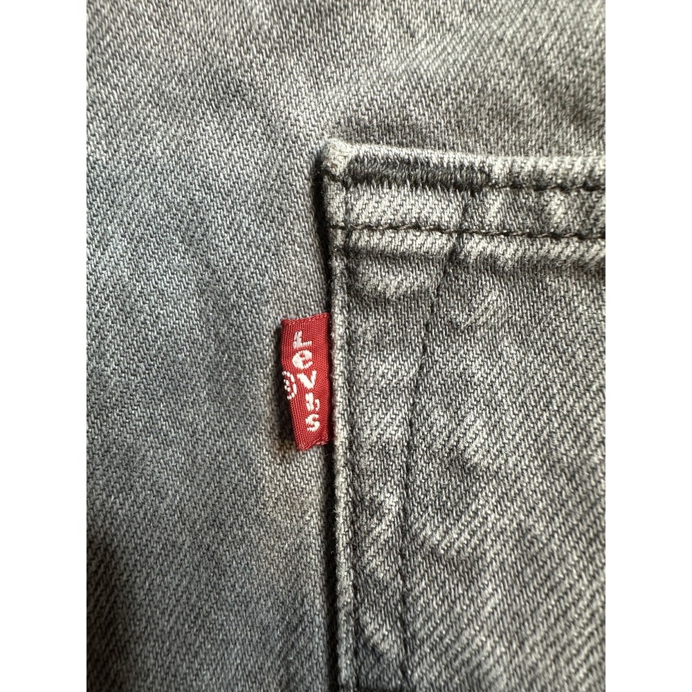 Levis 501 Jeans Mens 36x32 (34x30) Gray Straight Leg Button Fly Cotton Denim - Picture 14 of 16